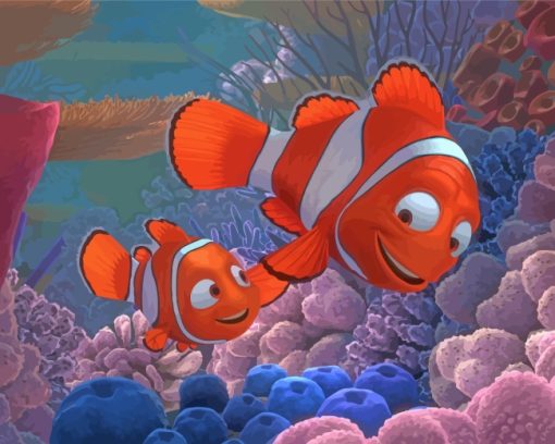 Nemo And Marlin Paint By Numbers