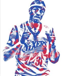 Allen Iverson Philadelphia 76ers Paint By Numbers