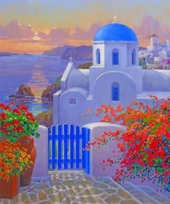 Santorini Thira Island Paint By Numbers