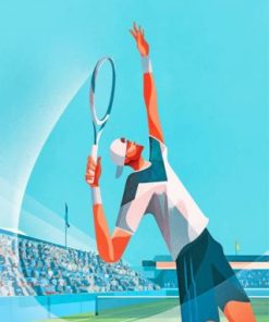 Tennis Player Paint By Numbers