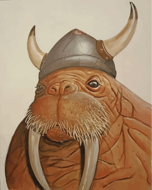 Walrus Viking Paint By Numbers
