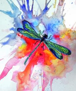 Colorful Dragonfly Paint By Numbers