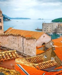 Walls of Dubrovnik Croatia Paint By Numbers