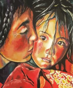 Tibetan Woman And Daughter Paint By Numbers