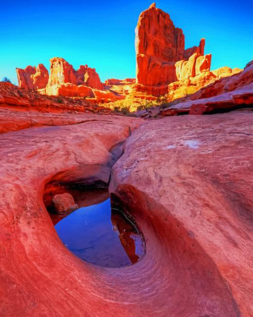 Arches National Park Pools Paint By Numbers