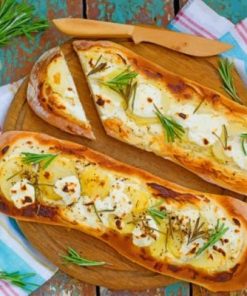 Baguette With Cheese Paint By Numbers