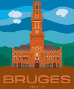 Belfry Of Bruges Paint By Numbers