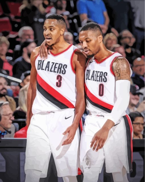 Blazers Players Paint By Numbers