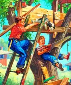 Building A Tree House Paint By Numbers