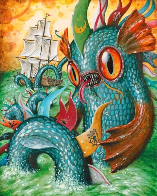 Cute Kraken Paint By Numbers