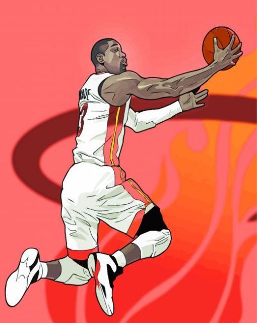 Dwyane Wade Paint By Numbers