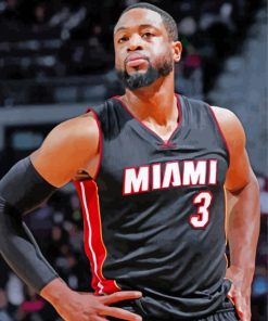 Dwyane Wade Player Paint By Numbers