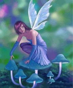 Fairy And Mushroom Paint By Numbers