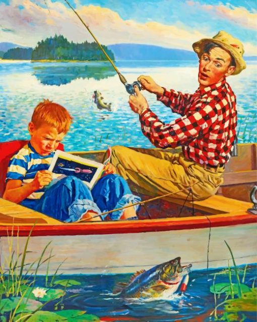 Fisherman And His Son Paint By Numbers