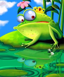 King Frog Paint By Numbers