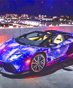 Galaxy Lamborghini Paint By Numbers