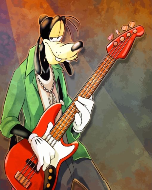 Goofy The Rock Star Paint By Numbers