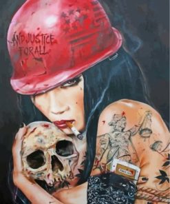 Gothic Bad Girl Paint by numbers