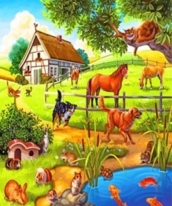 Happy Farm Paint By Numbers