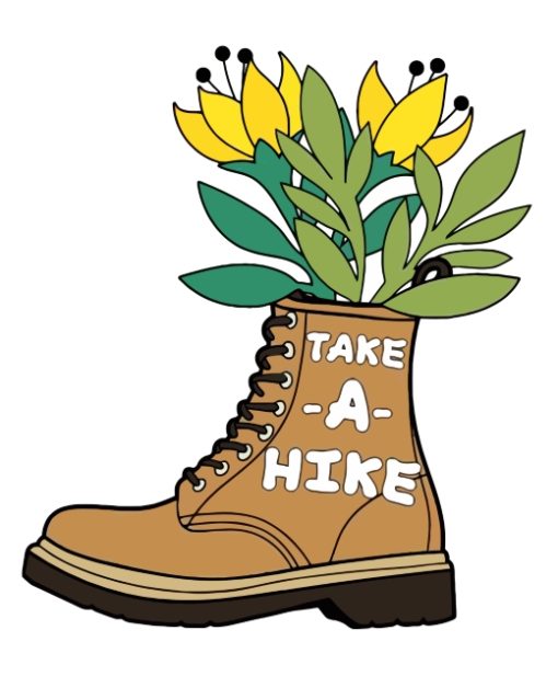 Hiking Boot With Flowers Paint By Numbers