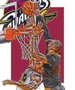 Lebron James Cleveland Paint By Numbers