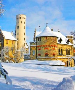 Lichtenstein Castle Germany Paint By Numbers