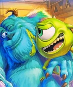 Monster Inc Paint by numbers