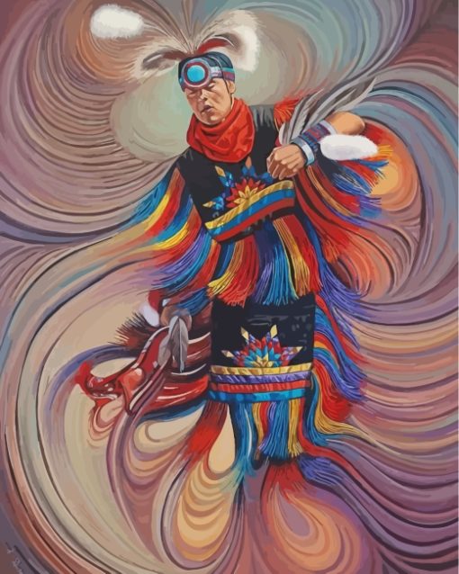 Native American Man Paint By Numbers