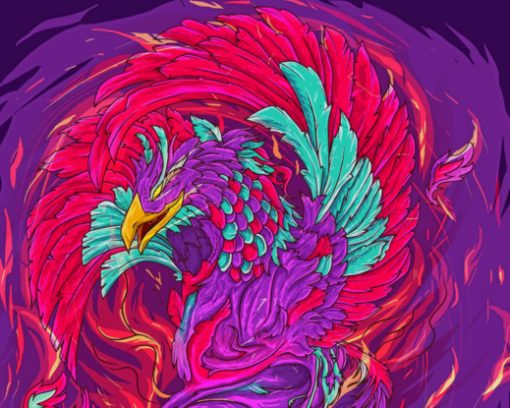 Phoenix Bird Paint By Numbers