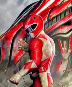 Red Ranger Paint By Numbers