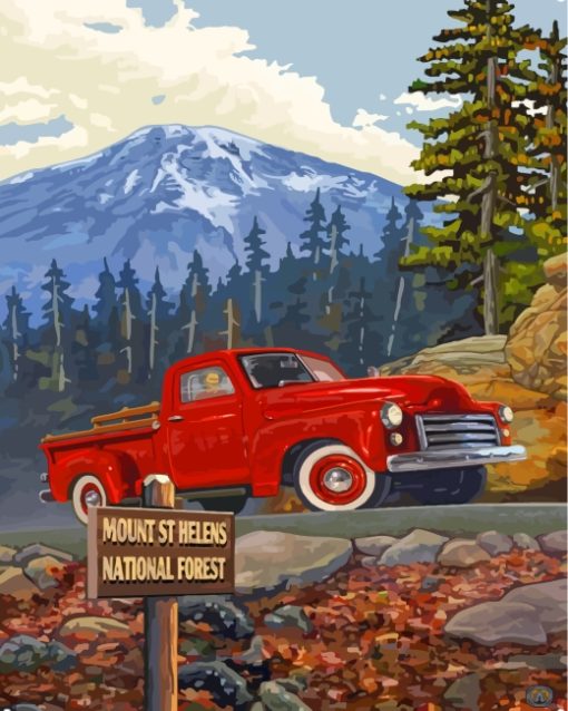 Red Truck Paint By Numbers