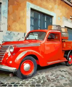 Red Truck Paint By Numbers