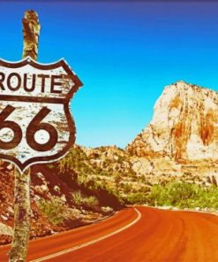 Route 66 In Arizona Paint By Numbers