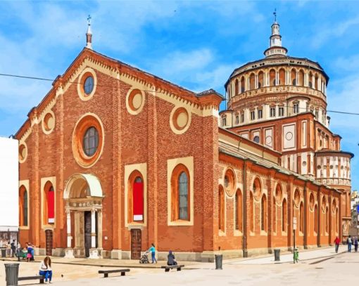 Santa Maria Delle Grazie Milan Paint By Numbers