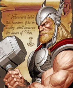 Thor Avengers Paint by numbers