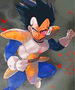 Vegeta Saiyan paint by numbers