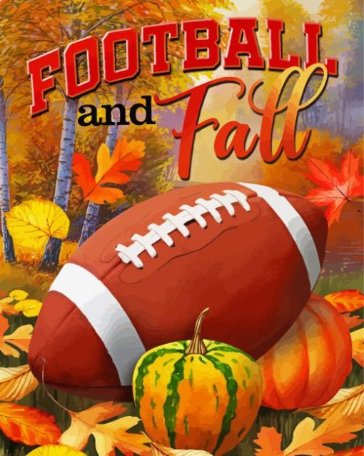 Football And Fall Paint By Numbers