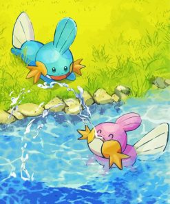 Mudkip Pokemon Species Paint By Numbers