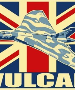 Vulcan Plane Art Paint By Numbers