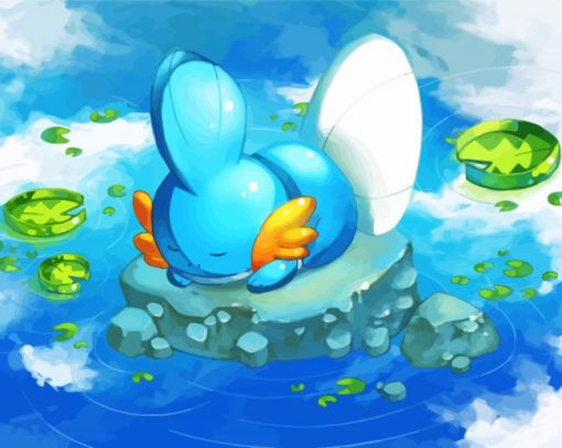 Sleepy Mudkip Paint By Numbers