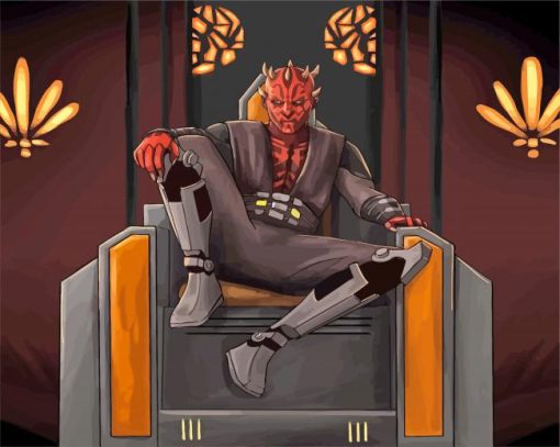 Star Wars Darth Maul Paint By Numbers