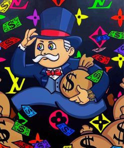 Aesthetic Monopoly Man Paint By Numbers