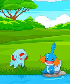 Mudkip And Phanpy Paint By Numbers