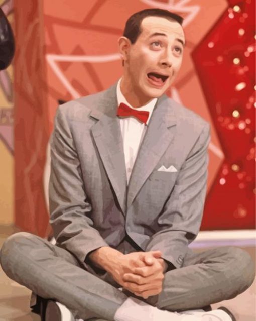 Funny Pee Wee Herman Paint By Numbers