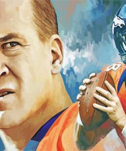 Peyton Manning Art Paint By Numbers