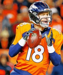 Peyton Manning Footballer Paint By Numbers