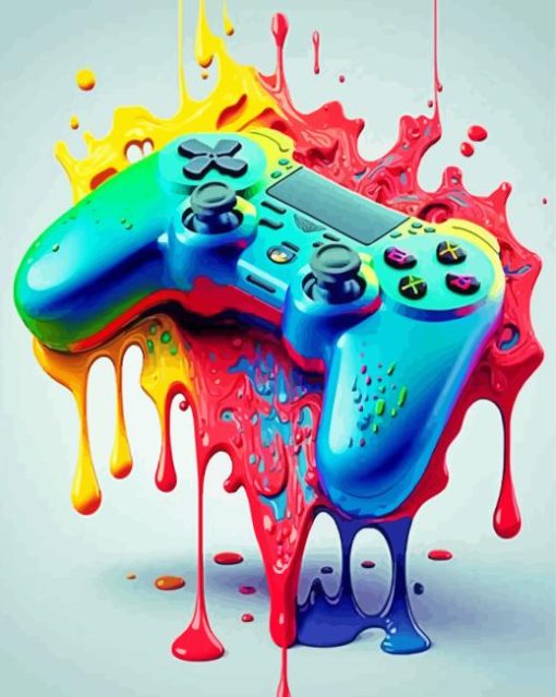 Game Controller Paint By Numbers