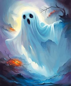 Halloween Ghost Paint By Numbers