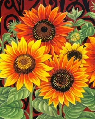 Sunflowers Paint By Numbers