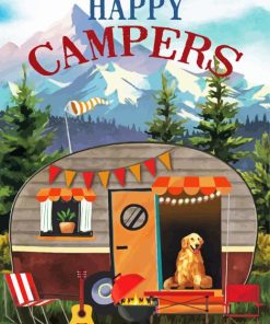 Happy Campers Paint By Numbers